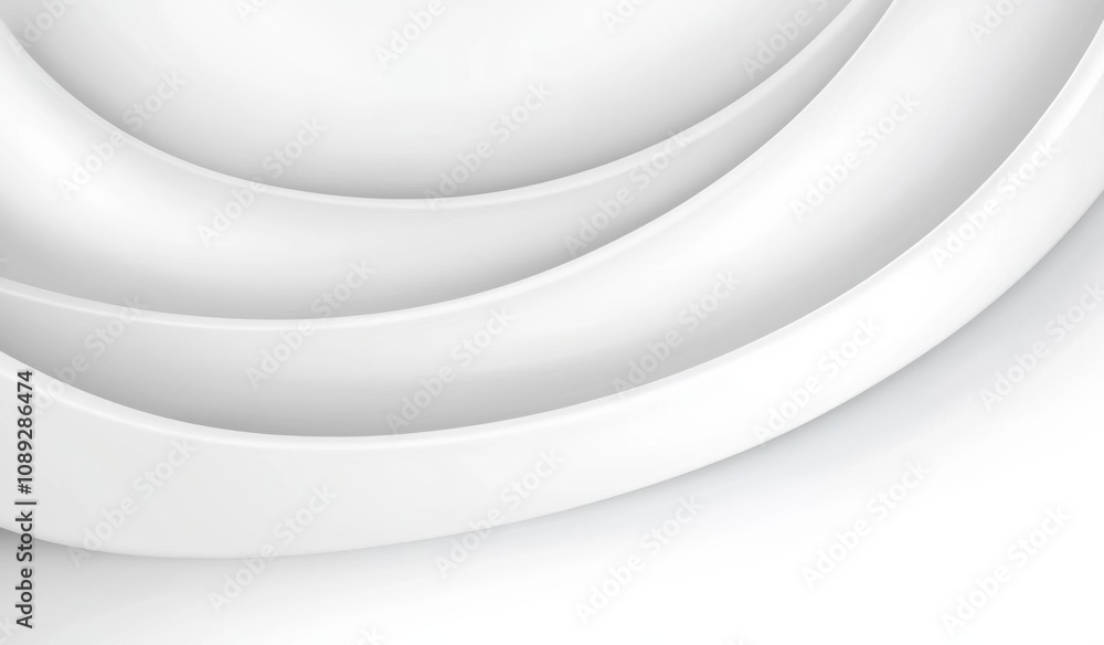 Poster abstract luxury white gradient background used for display product ad and website template, 3d illus