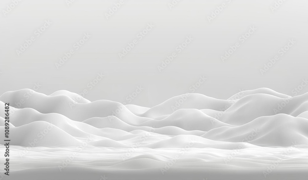 Poster abstract luxury white gradient background used for display product ad and website template, 3d illus