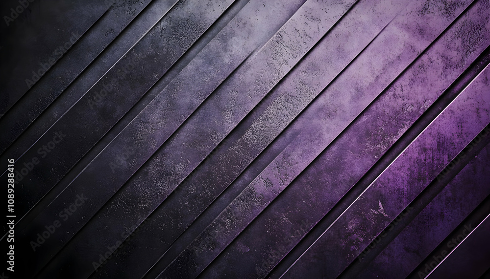 Poster abstract diagonal dark purple textured background with parallel lines.