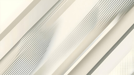 Obraz premium Abstract diagonal lines and stripes background in beige and off-white shades.