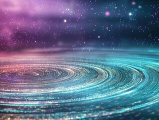 Nanomaterial enhanced electronics, glowing holographic gridlines, futuristic digital setting