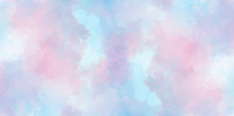 Pastel blue and white watercolor background, Old looking paper background, Digital art painting vintage background, Vector illustration.	