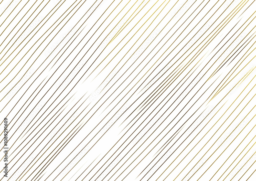 Poster abstract diagonal lines pattern with gold and brown hues on white background. ideal for modern desig