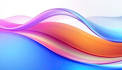 Obraz premium Flowing waves of colorful abstract art digital design vibrant environment modern aesthetic dynamic perspective for creative inspiration