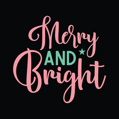 Merry and Bright SVG