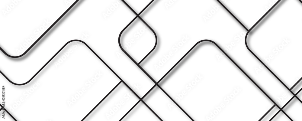 Poster abstract modern pattern elegant grey lines on white background with luxury shapes geometric banner p