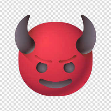 Evil vector design in EPS 10 format. This bold and expressive illustration represents a mischievous, sinister, or villainous emotion&mdash;often used in comic-style characters, Halloween themes, fantasy sto