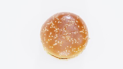 Juicy Hamburger with Fresh Vegetables and Melted Cheese | Ideal for Fast Food Branding, Restaurant Menus, Food Photography, and Burger Packaging Designs