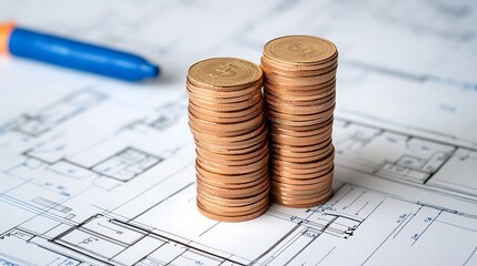 Investment growth financial planning business strategy office space close-up view wealth management