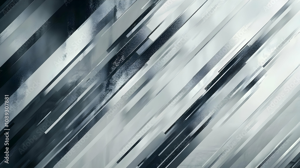 Poster abstract grayscale diagonal lines textured background.