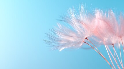 Gentle breeze blowing through delicate pink flowers nature scene soft colors tranquil atmosphere