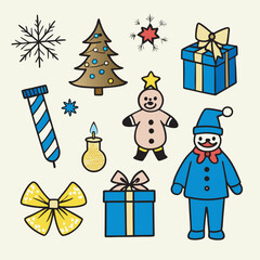 set of christmas gifts