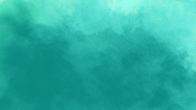 Stop motion abstract watercolor paint background by teal blue aqua green with texture for background in 4k