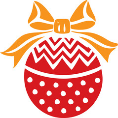 Christmas flat illustration decoration, Christmas icon