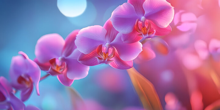 Orqu&iacute;deas com p&eacute;talas delicadas