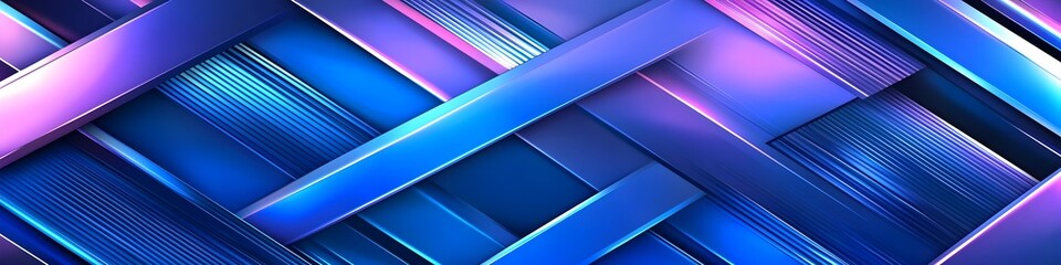 Fototapeta premium Abstract Blue Dynamic Stripes Background