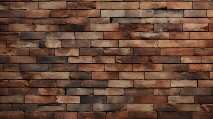 Obraz premium Rustic brick wall with warm tones in a decorative setting
