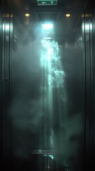 Eerie Smoke-Filled Elevator