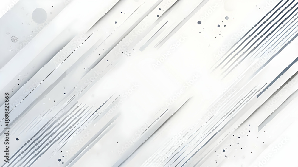 Poster abstract white background with diagonal lines and subtle gray speckles, creating a modern and clean 