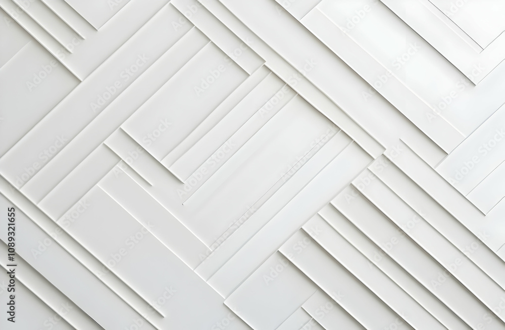 Poster abstract white geometric background with intersecting lines creating a modern, minimalist design. id