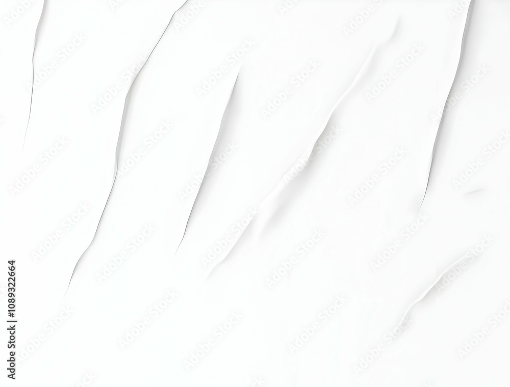 Poster abstract white paper texture with subtle creases and folds, creating a minimalist and elegant design