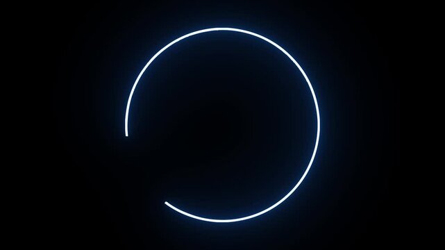 Glowing neon Commerce icon isolated on black background.