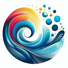 Wave Etc An etc in the shape of a wave with a dynamic and ocean