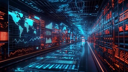 Futuristic Global Logistics Dashboard with Real Time Business Metrics and Fleet Management