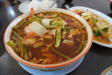Experience the true taste of papaya curry It is traditional Thai food prepared with fresh ingredients and aromatic spices. Homemade Vegetarian Curry