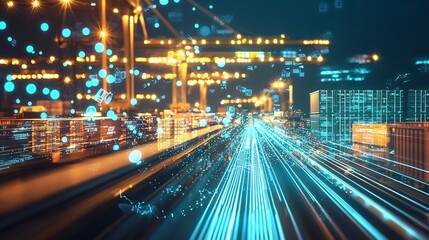 Futuristic Logistics Network Connecting Smart Factories and Distribution Centers in Real Time