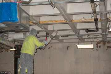 Asbestos transite pipe use for gas  line in buildingd