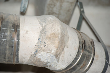 Asbestos transite pipe use for gas  line in buildingd