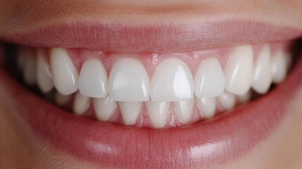Bright smile with white teeth highlights confidence and good health