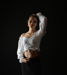 frau, schönheit, gestalten, leitbild, haar, black, bekleidung, person, glamour, atelier, leute, 1,...