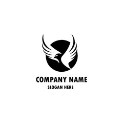 Free vector bird silhouette logo design
