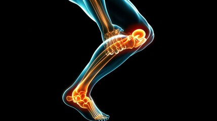 athlete or spot people  having knee injury due to ligament inflammation, knee pain due to exercise, massage, muscle relaxation, rheumatoid arthritis, gait disturbance, rheumatoid arthritis