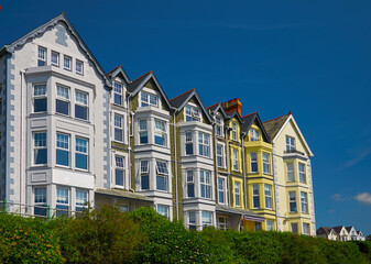 Obraz premium Street house, Criccieth, North Wales