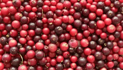 Close-up of cranberries as background.. AI generated.