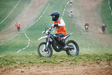 Electric motocross race