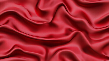 Fototapeta premium Red silk fabric