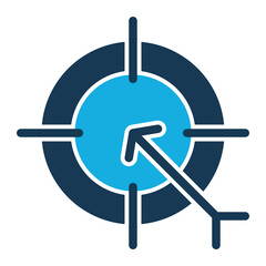 Target Icon In Trendy Design Vector
