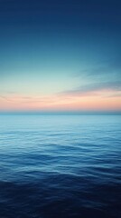 Serene Ocean Sunset Peaceful Tranquil Waterscape