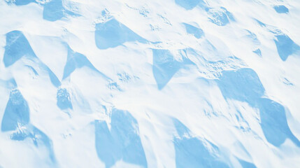 Obraz premium Close-up of snow surface highlighting intricate crystalline textures in soft light