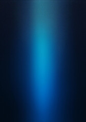Fototapeta premium Glowing blue blurred light gradient dark grainy black vertical background glowing light spot, copy space, vertical background