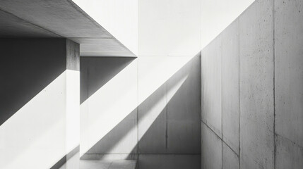 Fototapeta premium Monochromatic matte concrete surface with soft gradients and minimalist design