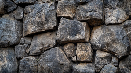 Fototapeta premium Textured stone wall showcasing unique rock formations and colors