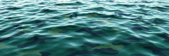 Fototapeta premium Digital camouflage design with pixelated water features such as ripples and waves, digital background, ripples