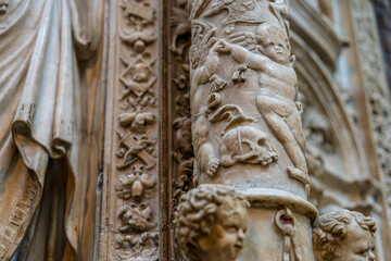 Exquisite Religious Sculpture Inside Ávila Cathedral