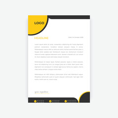 Modern Creative Business Letterhead  Design Template for print.