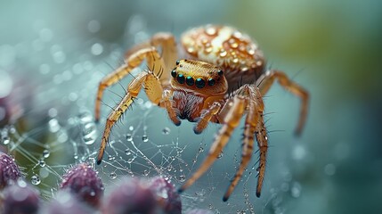 Macro Photography of a Spider